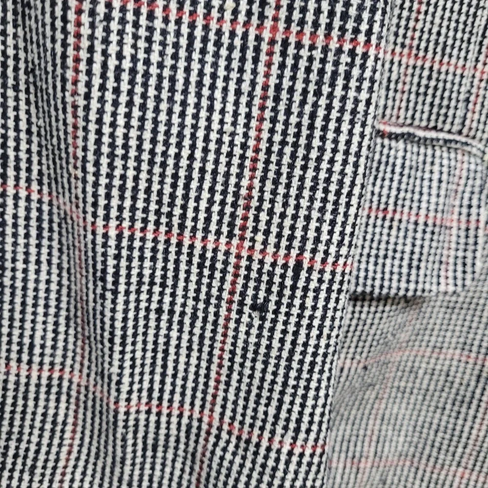Men's Plaid Two Button Blazer Sport Coat